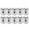 10Pcs Cross Cable Clamp Stainless Steel Wire Railing Clamp Fastener