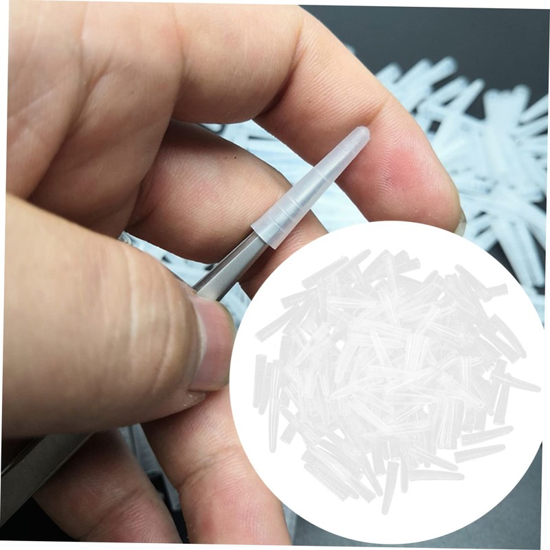 SAFIGLE 200Pcs Tweezers Tip Covers Non Skid Protective Sleeves for