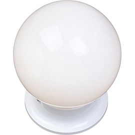 Maxim 5889WTWT Essentials 1-Light Flush Mount, White Finish, White Glass, MB Incandescent Incandescent Bulb , 100W Max., Damp Safety Rating, Standard Dimmable, Glass Shade Material, 4600 Rated Lumens