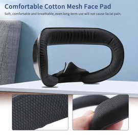 Compatible with VR Oculus Quest 2 Accessories, Breathable Foam Face Pad Protective for Meta Quest 2,Comfortable Face Cover Cushion VR Face Bracket Replacement