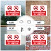 6 x No Smoking or Vaping Stickers – No Smoking