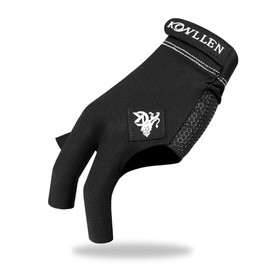 KONLLEN Billiards Glove 3 Finger Pool Glove for Left Hand, Right Hand,Durable Double Stitched, Snooker Cue Sport Glove Popular Sizes for Men & Women
