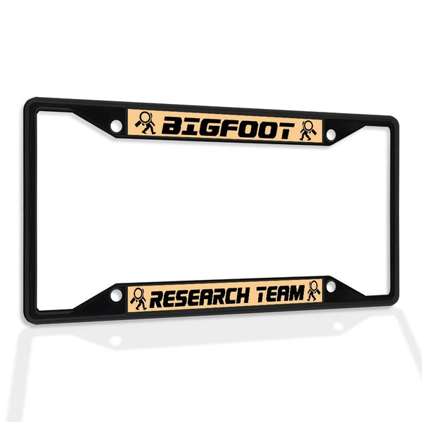 Fastasticdeals Metal Insert License Plate Frame Bigfoot Research Team Weatherproof