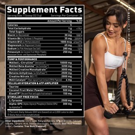 Kaged Pre Workout Powder Pre-Workout Elite Stim-Free for Men & Women | Power, Stamina, Focus, Pumps | L-Citrulline, Beta Alanine, Creatine | Caffeine-Free | Cherry Limeade | 20 Servings