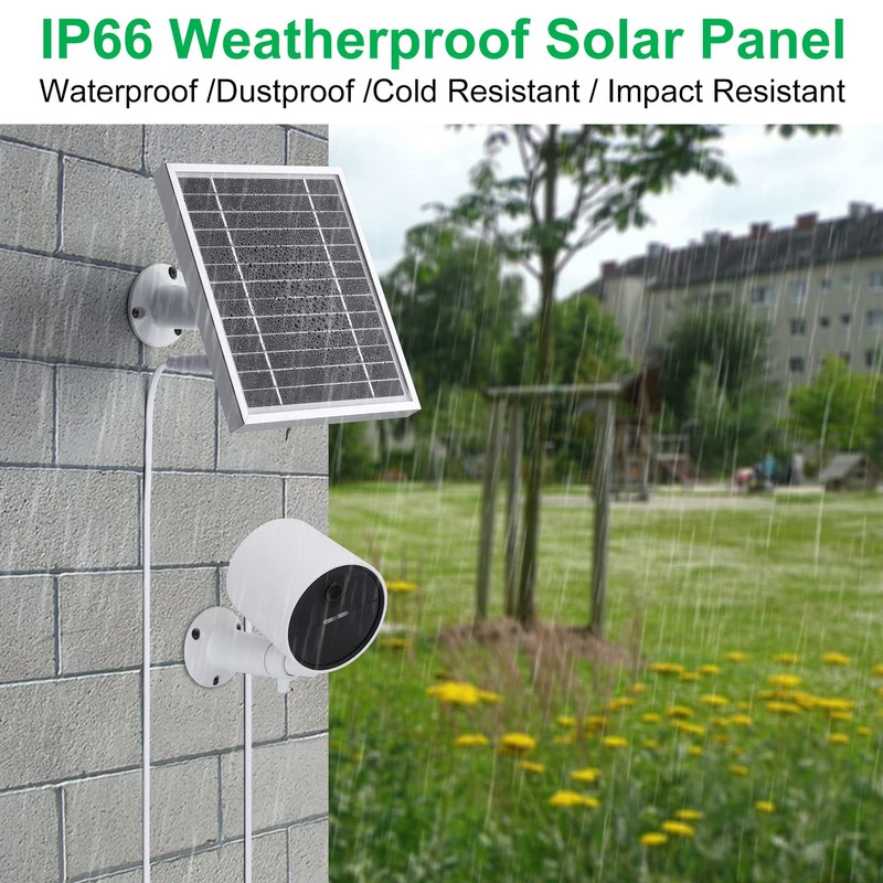 UYODM 2PACK Solar Panel Compatible with SimpliSafe Outdoor Security Camera,Power