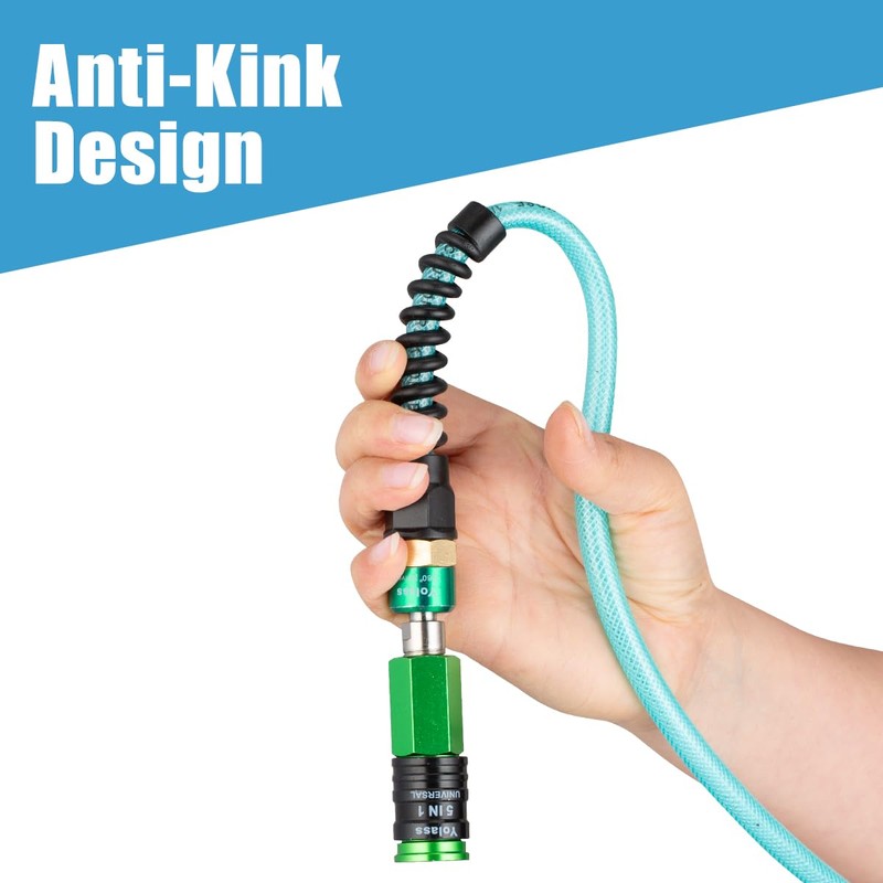 Yolass Air Compressor Hose 1/4”x 100 ft Bule Transparent Flexible