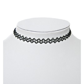 Geralin Gioielli Tattoo Chain Choker Retro Henna Gothic Vintage Stretch Necklace