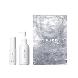 SHIRO Kinmokusai Hand Care Kit, Hand Beauty Lotion 1.1 oz (30 g) + Clay Hand Soap, 5.1 fl oz (145 ml), Gift Paper Bag Included