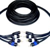 Sky High Car Audio Premium 4-Channel RCA Cable - 12ft
