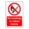 Safety First Display LTD No smoking or naked flames sign