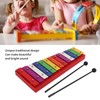Colorful Xylophone Aluminum Birch 13 Tones Professional Glockenspiel for Creating