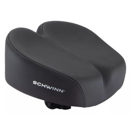 Schwinn Vinyl Beach Cruiser Large Noseless Saddle Bicycle Seat Black