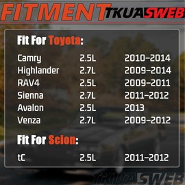 Engine Timing Chain Kit w/VVT Sprocket Fit For Toyota Camry Highlander RAV4 Sienna Avalon Venza Scion tC 2.5L 2.7L 2009-2014 13070-0V013 13070-0V010