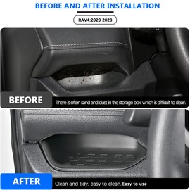 for 2023 RAV4 Driver Storage Box Organizer Mat Driver's Interior Insert Tray Center Console Organizer Tray Compatible with Toyota RAV4 2023 2022 2021 2020 2019 Accessories (Driver Organizer Mat)