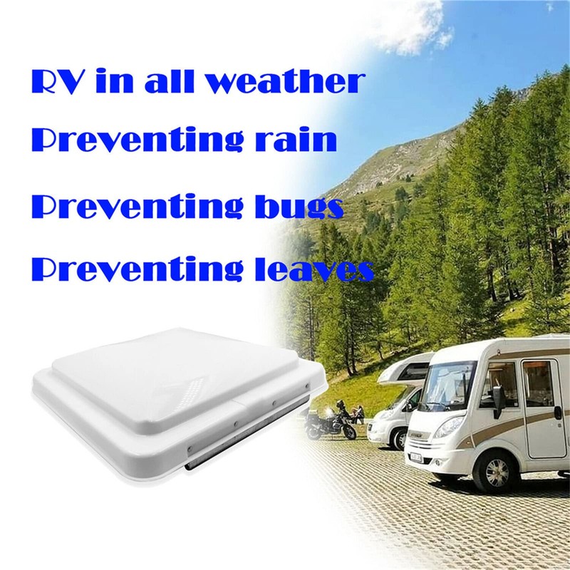 HASkulle 14" x 14" UV-Stabilized, Rust-Resistant, All-Weather Use RV Vent