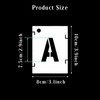 Versatile 42-Piece Letter Stencil Set - Reusable Stencils for Crafts,