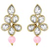 Aheli Crystal Pearl Long Collar con pendientes de caída Conjunto
