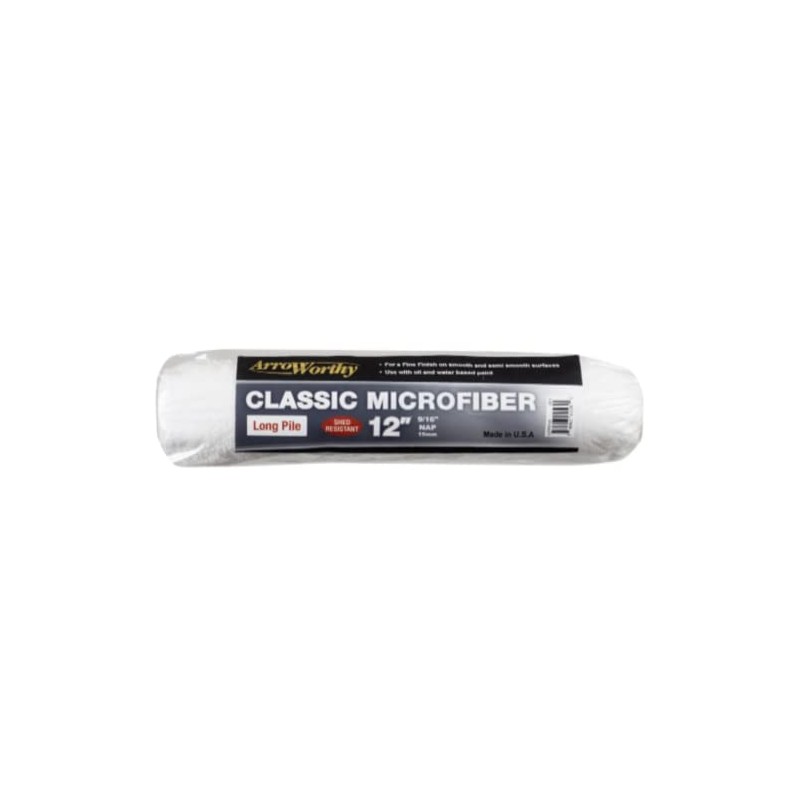 Arroworthy Classic 12" Microfiber Cover (1-1/2" Diameter Core) Long Pile