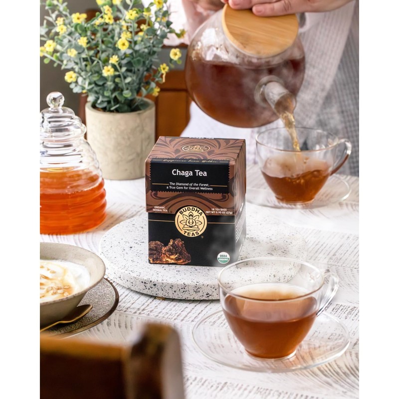 Buddha Teas - Chaga Tea - Organic Herbal Tea -