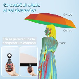 Paraguas de Bolsillo, Mini Paraguas de Viaje, Paraguas UV de Bolsillo de Viaje, Six Bones and Six Folds Paraguas Plegable, Paraguas Plegable Portátil con Caja de Almacenamiento, Protección UV, para Mujeres y Hombres (Azul Claro)