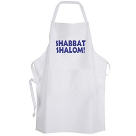 Shabbat Shalom! Adult Size Apron – Jewish Kosher Holiday Chef Cook