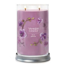 Yankee Candle Wild Orchid Scented, Signature Collection 20oz Large Tumbler 2-Wick Soy Candle with Over 60 Hours of Burn Time, Ideal for Home Decor