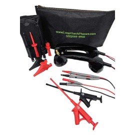 Loop Check Phones Electrician Continuity Test Phone Set ME003 optional MAGNETS - ME003-Black