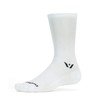 Swiftwick - ASPIRE SEVEN, Crew Socks for Cycling, White, Medium