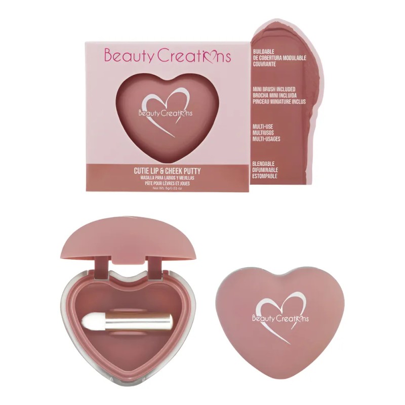 Rubor Labios Mejilla Cutie Lip Cheek Putty Beauty Creations® Tono