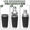 KEUYE Cocktail Shaker Lid Compatible With YETI Rambler 20oz/Tumbler 20oz/16oz