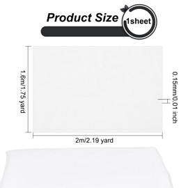 OLYCRAFT 2x1.6m White Tulle Fabrics 0.15mm Mesh Fabric Slightly Stretchy Mesh Bolt Net Chinlon Tulle for Gift Wrapping DIY Sewing Crafts Wedding Party Decorations