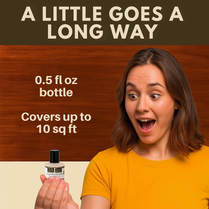 Trade Secret Crystal Clear Pro Finish, Furniture Repair Touch Up
