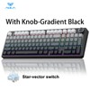 AULA F99 Pro Creamy Wireless Mechanical Gaming Keyboard with Knob