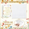 60 Pack Funeral Tissues 3 Ply Pocket Travel Size Poem,