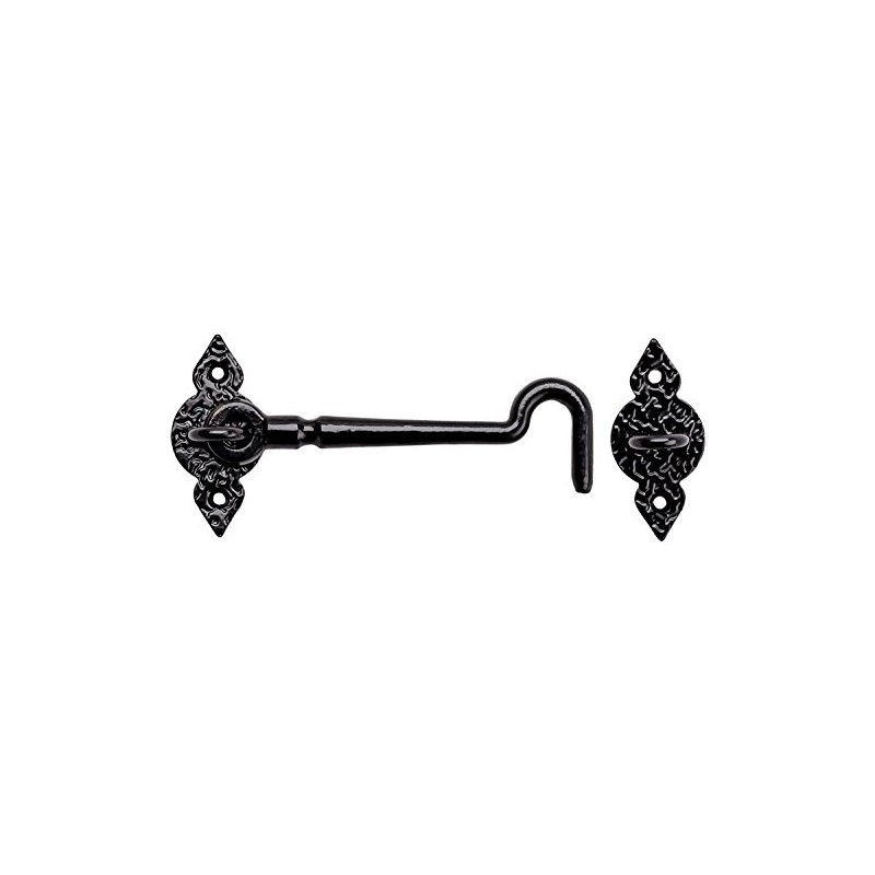 National Hardware N100-054 6" Spear Gate Hook Black Finish with