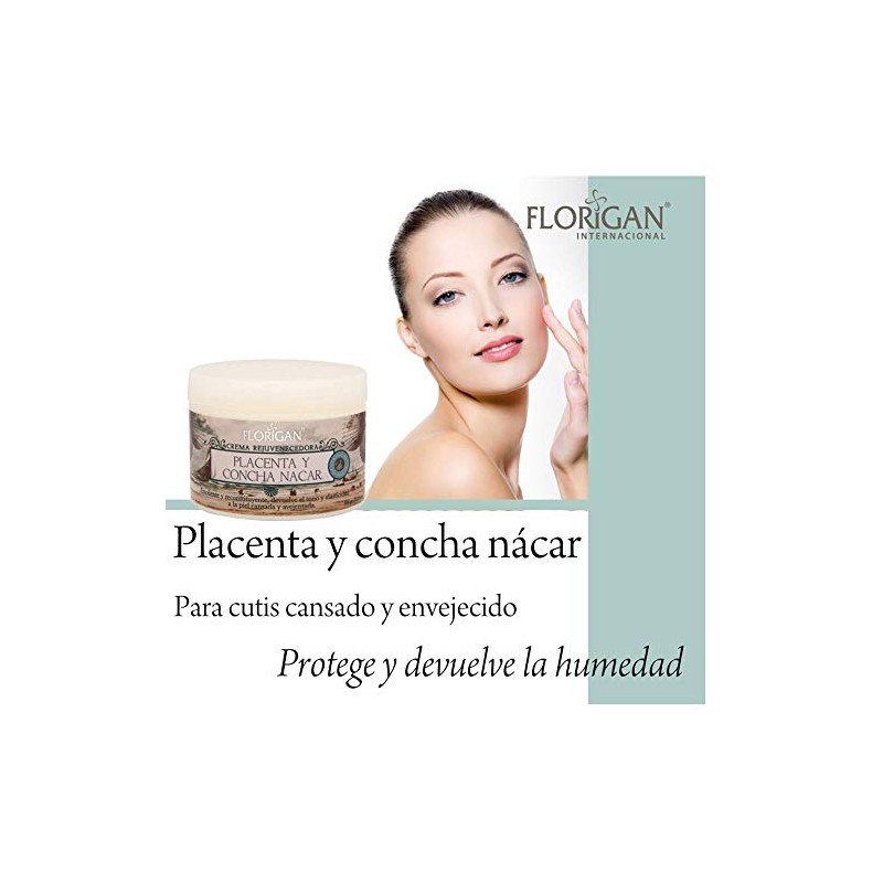 CREMA REJUVENECEDORA DE PLACENTA Y CONCHA NACAR 350 GRS.