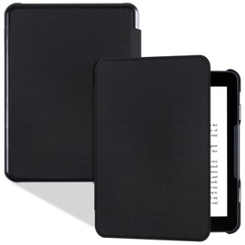 BOZHUORUI Case for 7.8" Nook GlowLight 4 Plus (2023) | Slim & Lightweight Design | Book Folio Style | Hard Back Shell | Premium PU Leather Cover (Black)