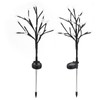 2Pcs 20LED Flower shaped Light Solar Garden Lamp for Christmas