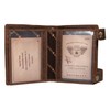 Green Burry 1796A Skull Wallet Colour: Saddle Brown 25, Saddle