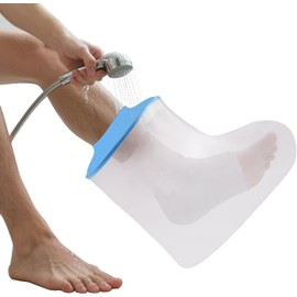 Waterproof Foot Cover for Shower – Cast Cover for Foot, Shower Boot Cover Waterproof Foot, Foot Cover for Shower After Surgery, Reusable Cast Bag for Adult