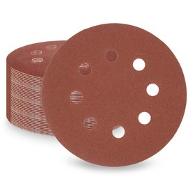 LESNIC 180 Grit Sanding Discs Pack of 50, 125 mm Quick Change Discs Velcro Sandpaper for Electric Sanders, Reliable Adhesion to Sanders