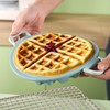 Wisnewth Silicone Waffle Pan Set (2 PSC), 17cm Round Non-Stick