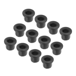 QUARKZMAN Pack of 20 Rubber Grommets, 12.5 mm Diameter x 8 mm ID x 12.5 mm H Cable Grommets, T-shaped Rubber Sleeves, Round Feed-Through Grommets for Cable Grommets, Cables, Electric Conductor, Black