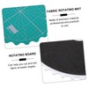 jojofuny 1pc Self-Healing Fabric Cutting Mat Round Rotary Turntable Mat