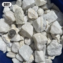 Earth Depot 11 lbs Big Dolomite Size 1" to 3", White Rocks Gravel Pebbles Aquarium Terrarium