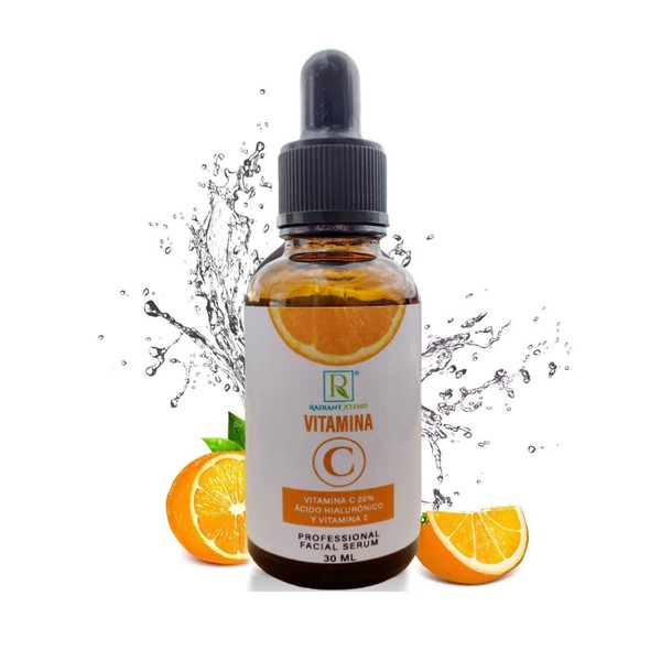Radiant Xtend Serum Vitamina C de Alta concentracin, Acido Hialuronico,