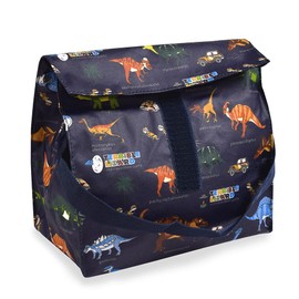 COLORFUL CANDY STYLE Lunch Bag, Boys, Children, Cute, Fashionable, Discovery! EXPLORE! Dinosaur Continents (Navy) N0819600