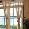 BTSKY 2 Pieces Natural Cotton Curtain Rope Tiebacks-Handmade Curtain Decorative