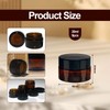 Pack of 9 Cream Jars for Filling, 20 ml Brown