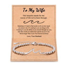 Tarsus Gifts for Wife, I Love You Gifts Ideas for Wife Gifts from Husband Christmas Anniversary Birthday Valentines Day Wife Bracelet for Her Romantic